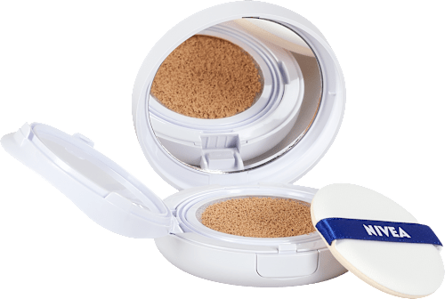 Ošetrujúci make-up 3v1 v hubke Hyaluron Cellular Filler - 02 Medium NIVEA