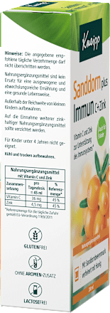 Sanddorn plus Immun C+ Zink Kneipp