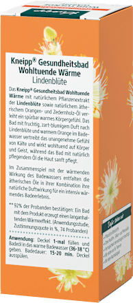 Badezusatz Wohltuende Wärme Kneipp