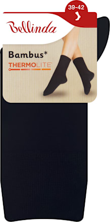 Bambus Thermolite női zokni, fekete, 39-42 Bellinda