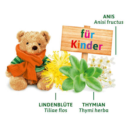 Kindertee, Husten-Bronchial Tee (8 Beutel) Bad Heilbrunner