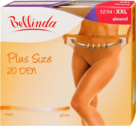Harisnyanadrág Plus Size, 20 DEN, almond, XXL Bellinda