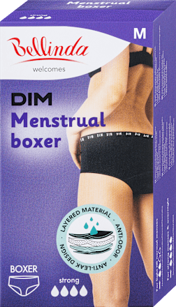 menstruační boxerky strong, velikost M, černé Bellinda