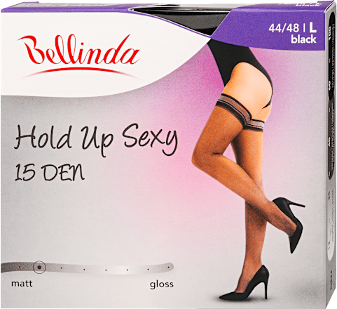 Combfix, hold up, 15DEN, fekete L Bellinda