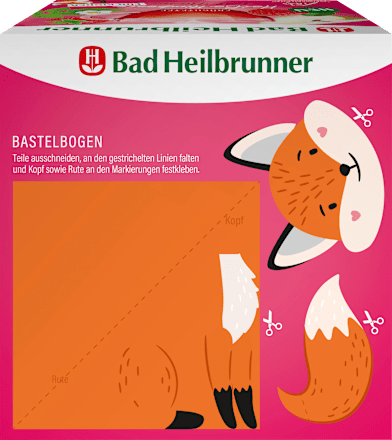 Früchtetee Heiße Himbeere mit Birne für Kinder (15 Beutel) Bad Heilbrunner