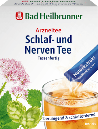 Arzneitee, Schlaf- & Nerven Tee (10 Sticks) Bad Heilbrunner