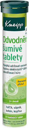 šumivé tablety na odvodnění Kneipp
