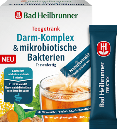 Tee Darm-Komplex & mikrobiotische Bakterien (10 x 1g) Bad Heilbrunner