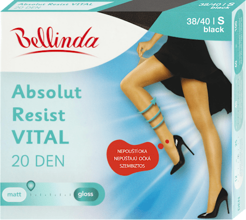 punčochové kalhoty Absolut Resist Vital velikost 38/40 black Bellinda