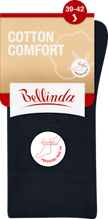 dámské ponožky Cotton Comfort, 39-42, černé Bellinda