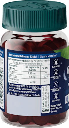 Gute Nacht Gummies mit Melatonin Kneipp