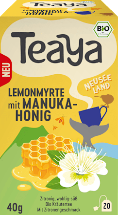 Kräutertee "Neuseeland" Lemonmyrte mit Manuka Honig (20 Beutel) Teaya