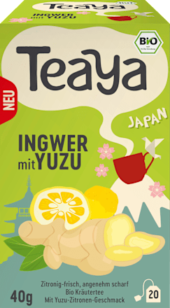 Kräutertee "Japan" Ingwer mit Yuzu (20 Beutel) Teaya