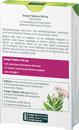 Baldrian 500mg Tabletten Kneipp