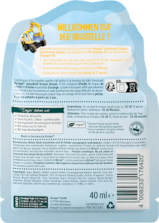Schaumbad Brumm Brumm Kneipp Naturkind