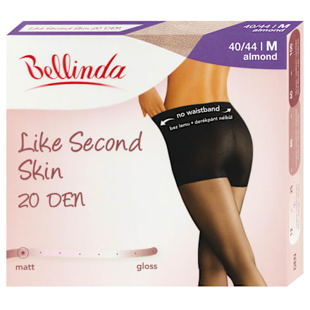 Harisnyanadrág like second skin, 20 DEN almond M Bellinda
