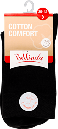 Női zokni, cotton comfort, fekete 39-42 Bellinda