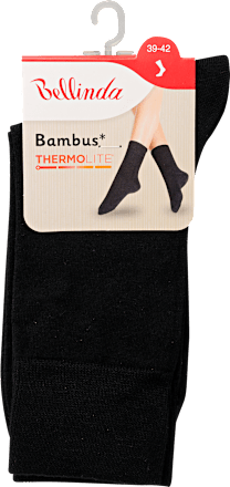Bambus Thermolite női zokni, fekete, 39-42 Bellinda