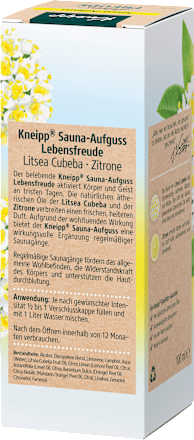 Saunaaufguss Lebensfreude Kneipp
