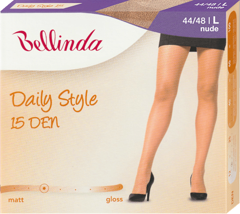 Hlačne nogavice, 15 DEN, 44-48, nude Bellinda