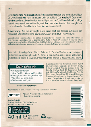 Körperpeeling Verwöhnend Kneipp