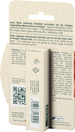 Lippenpflege Natural Red Kneipp