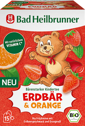 Kindertee, Erdbär & Orange (15 Beutel) Bad Heilbrunner