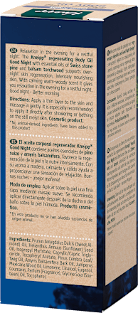 Olejek do ciała Szwajcarska pinia i Amyris Good Night  Kneipp