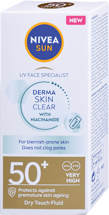 Fluid za zaščito pred soncem Derma Skin Clear ZF 50+ NIVEA SUN