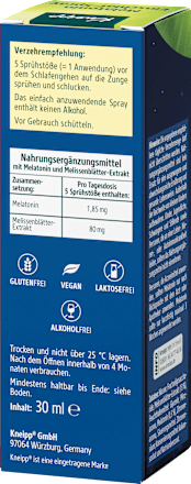 Melatonin Einschlafspray Kneipp