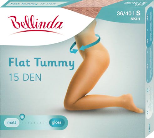 Harisnya, flat tummy, 15DEN, test S Bellinda