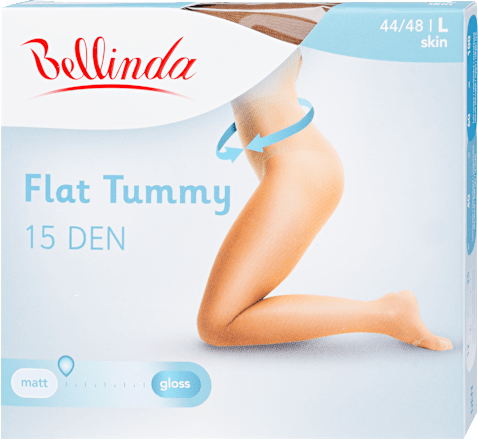 Harisnya, flat tummy, 15DEN, test L Bellinda