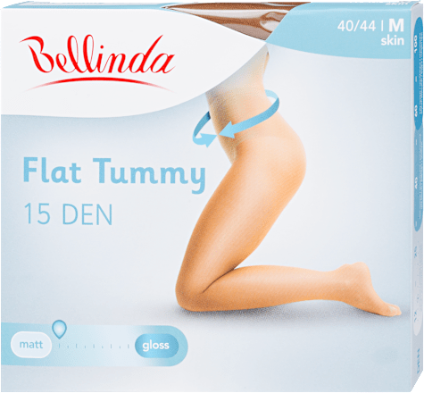 Harisnya, flat tummy, 15DEN, test M Bellinda