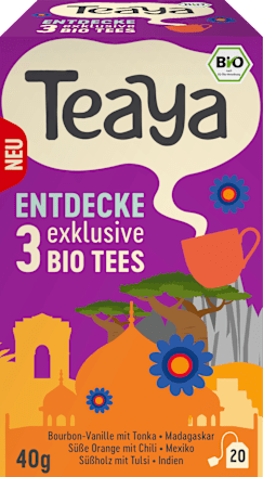 Tee Entdeckerbox 3 Sorten (20 Beutel) Teaya