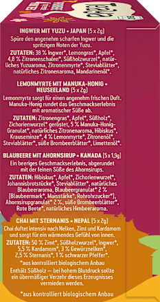Tee Probierbox 4 Sorten (20 Beutel) Teaya