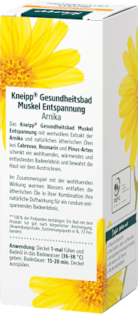 Badezusatz Muskel Entspannung Arnika Kneipp
