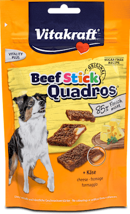 Hundeleckerli Beef Stick Quadros + Käse Vitakraft