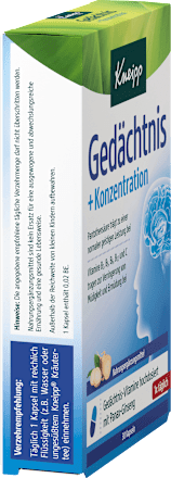 Kneipp Gedächtnis + Konzentration Kapseln Kneipp