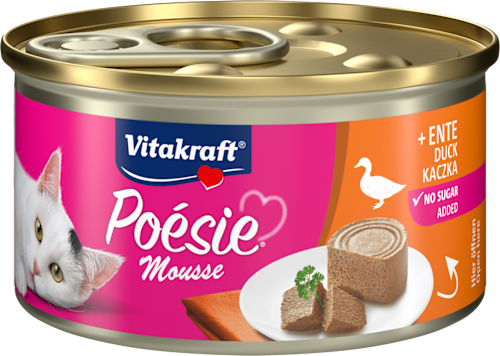 Mus mokra karma dla kota Poésie, kaczka Vitakraft