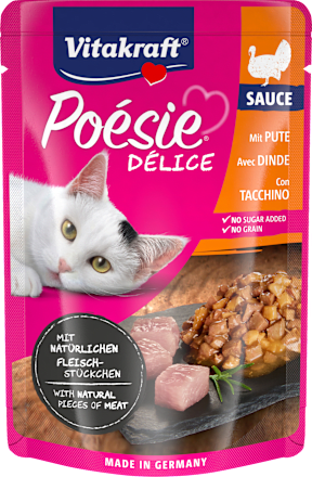 Nassfutter Katze, Pute in Sauce, Poésie Délice  Vitakraft