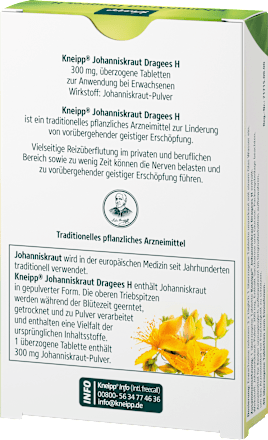 Johanniskraut Dragees H Kneipp