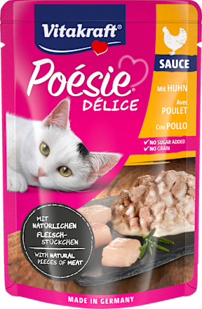 Nassfutter Katze, Huhn in Soße, Poésie Délice  Vitakraft
