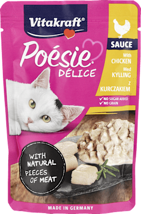 Mokra karma dla kota Poésie Delice, kurczak Vitakraft