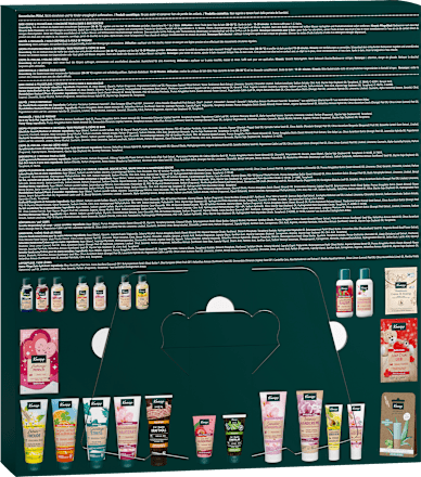 Adventskalender 2024 mit ausgewählten Pflege- und Reinigungsprodukten Kneipp