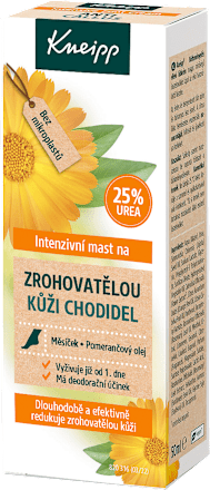 mast na zrohovatělou kůži chodidel Kneipp