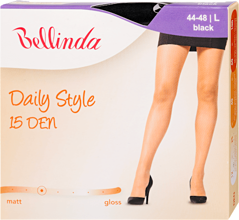 Harisnyanadrág Daily Style, 15 DEN; fekete, L Bellinda