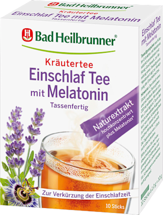 Kräutertee Einschlaftee mit Melatonin (10 Stück) Bad Heilbrunner