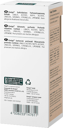 Duftwelten Duftstäbchen Tiefenentspannung Kneipp