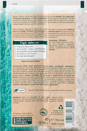 Badezusatz Meeresbrise 2in1 (40 g + 10 ml) Kneipp