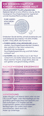 EXPERT FILLER CELLULAR - 20% HYDRA ELIXIR + HYALURON serum za lice NIVEA